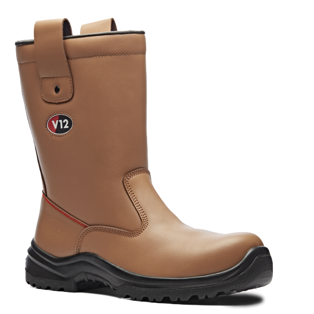 V12 Footwear V6816.01 Polar STS S1P CI SRC Brown Safey Rigger Boot