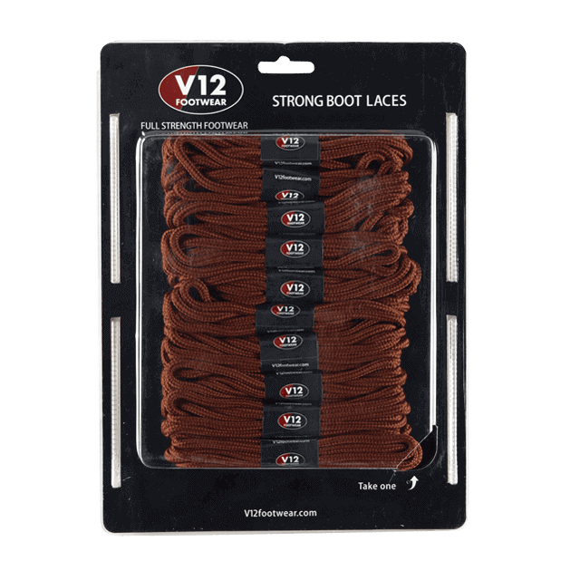 V12LCLB Light Brown Strong Boot Laces (10 pack)
