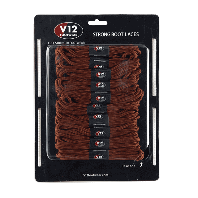 V12 Footwear V12LCLB Light Brown Strong Safety Boot Laces 10 Pack